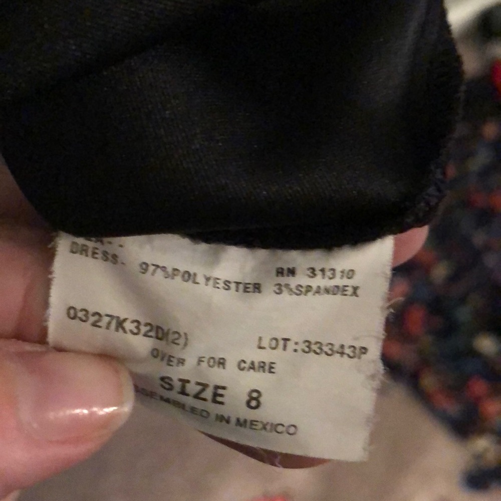 Black work shift dress - Picture 3 of 3